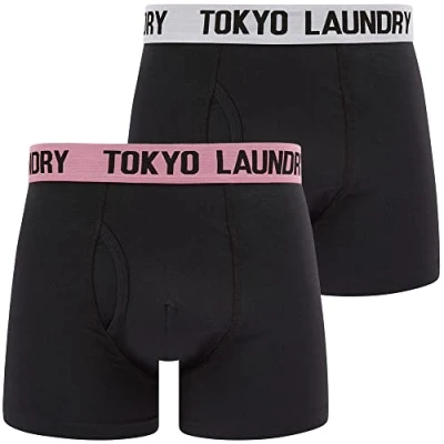 Image of Tokyo Laundry Men&#039;s Tilson (2 Pack) Black Boxer Shorts Set