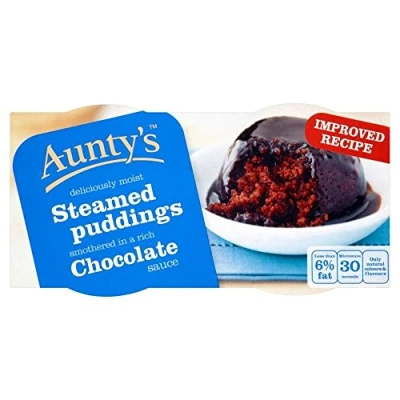 Image of Aunty&#039;s Chocolate Steamed Puddings (2x100g) Pack of 2