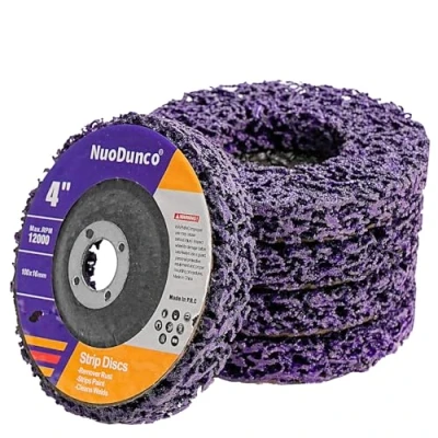 Image of NuoDunco Grinding Discs 5Pcs 4 Inch Nylon Stripping Wheel, Rust Removal Disc for Clean Welds Paint Sanding Polishing