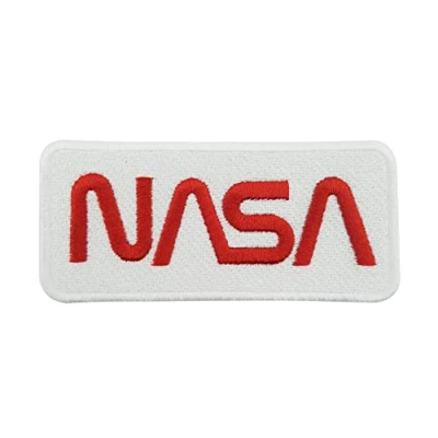 Image of White Iron on NASA Patch Astronaut Patches, Space Embroidery Patch, Planets ironable Outer Badges Finally Home