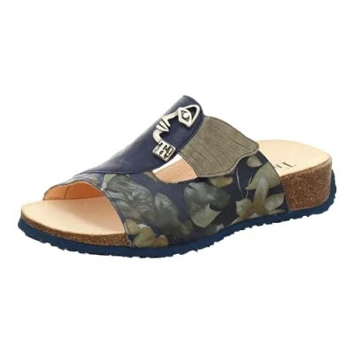 Image of Think! Women&#039;s Mizzi_3 000124 Sustainable Slippers Mules, 8100 Indigo/Kombi, 1 UK