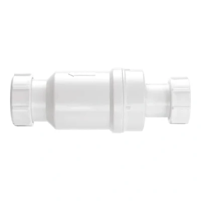 Image of McAlpine MACVALVE 2 Self Closing Waste Valve Trap 1.5 inch, White, Inch