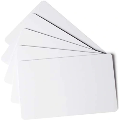 Image of Durable 891402 Duracard Thin Cards, 100 Refill Pack for ID 300, (54 x 86 mm), 0.5 mm Thick PVC, White