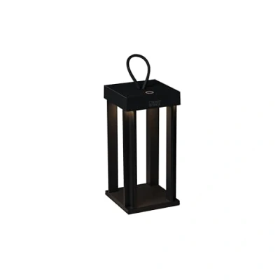Image of Cannes Outdoor Effect Portable Lantern USB Black Dimmable 42cm 2700, 3000K, IP54