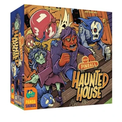 Image of Pandasaurus Boxtop Pinball: Haunted House Family Game Ages 8+ 1 4 Players 15+ Minutes Playing Time