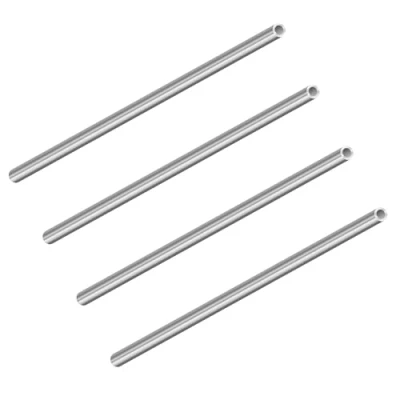 Image of LAVMHAB 304 Stainless Steel Tube 6mm OD x 4mm ID 1mm Wall Thickness 200mm Length, Straight Round Pipes Tubing (4pcs)