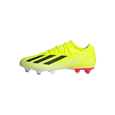 Image of adidas Unisex X Crazyfast League Soft Ground Boots Sneaker, Solar Yellow/Core Black/Cloud White, 8 UK
