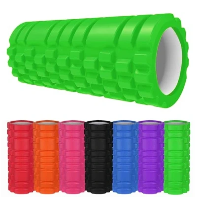 Image of Yoga Massager Foam Roller for Deep Tissue Muscle Massage, Trigger Point Grid Sports Massager, Fitness Gym Physio (GREEN)