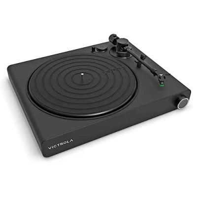 Image of Victrola Stream Onyx Turntable 3 Speed Vinyl Record Player, Works Wirelessly With Sonos Devices, High Precision Magnetic Cartridge, Black Matte Finish, Vpt 2000 Blk Int