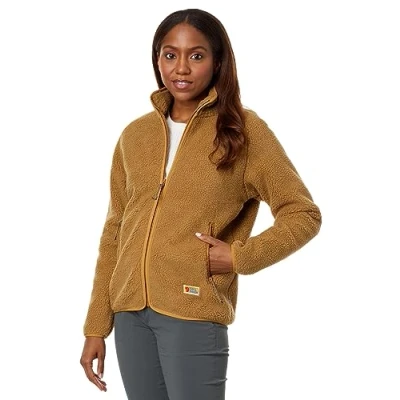 Image of Fjallraven 84789 232 Vardag Pile Fleece W/Vardag W Sweatshirt Women&#039;s Buckwheat Brown Size S