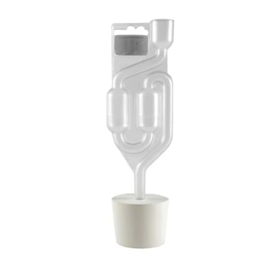 Image of AlcoFermBrew BORED RUBBER Bung 43/40mm + AIRLOCK Bubbler, with Hole, Bungs, Demijohn, Cork, Stopper, Carboy