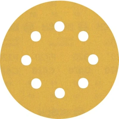 Image of Bosch Professional 5x Expert C470 Sandpaper (for Hardwood, Paint on wood, Ø 115 mm, Grit 320, Accessories Random Orbital Sander)