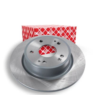 Image of 42510T7WA01, 42510T7WA02 Brake disc FEBI BILSTEIN 108670 Rear Axle 281,6mm 9mm 5 Hole 114,3mm solid Coated HONDA: HR V II