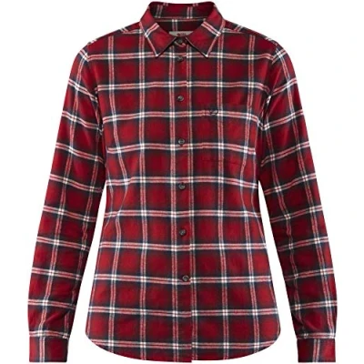 Image of Fjällräven ÖVIK Flannel Shirt W Buttondown blouse, Women&#039;s, Size: Small, Wine