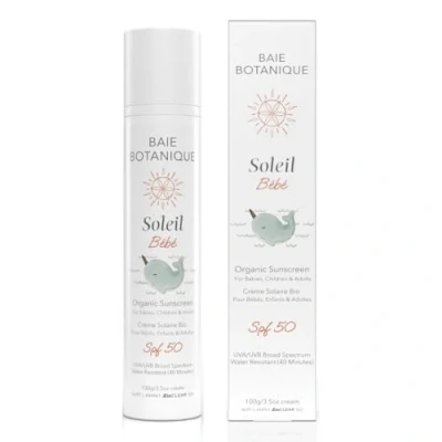 Image of Baie Botanique Soleil Baby Sunscreen SPF50 110g / 240g