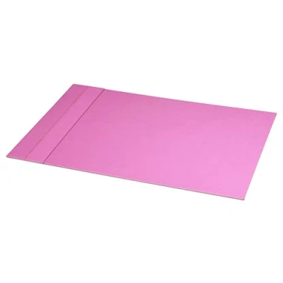 Image of RHODIA 318901C Lilac Rigid Desk Pad 60x40 cm Orange Saddle Stitching Faux Leather Exterior Rhodiarama Home Office Collection Organization &amp; Designer Storage