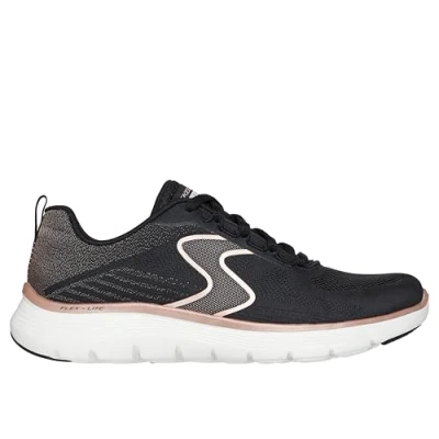 Image of Skechers Women&#039;s Flex Appeal 5.0 Sneaker, Black, 8 UK