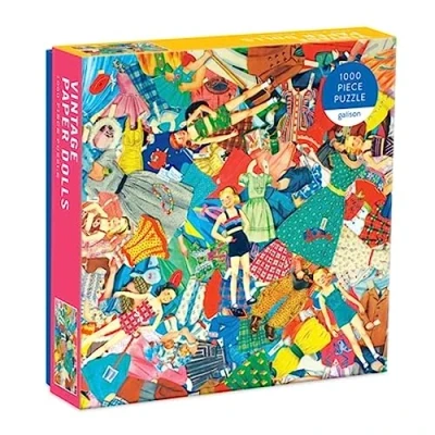 Image of Vintage Paper Dolls 1000 Piece Puzzle in Square Box