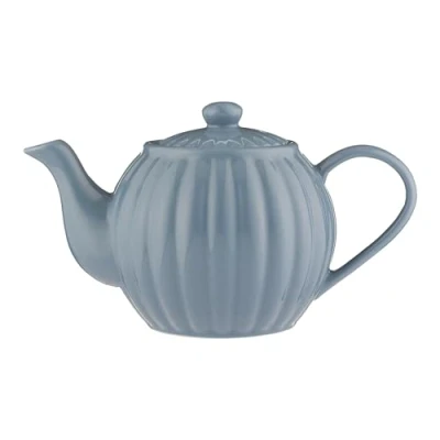 Image of Price &amp; Kensington Luxe 6 Cup Stoneware Teapot Bluebell 1100 ml, Navy