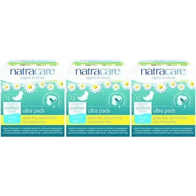 Image of (3 PACK) NATRACARE Ultra Pads Super with Wings 12pieces 3 PACK BUNDLE by
