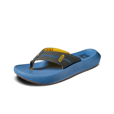Image of REEF Men&#039;s Swellsole Cruiser Flip Flop, Yellow/Black/Blue, 11 UK