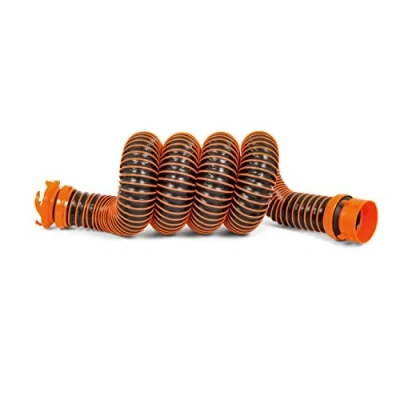 Image of Camco RhinoEXTREME 5 Foot Camper/RV Sewer Hose Kit Features TPE Technology for Abrasion Resistance and Crush Protection Includes Pre Attached Rhino Swivel Fittings (39865)