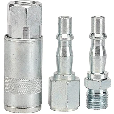 Image of Draper 1/4&quot; BSP Air Line Coupling Set (3 Piece)