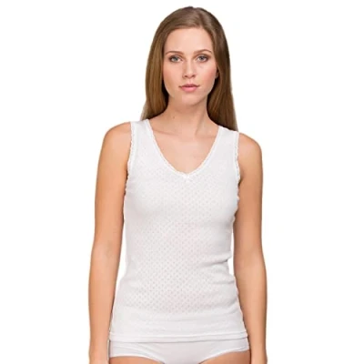 Image of 2 Pack Viloft Thermal Sleeveless Vest 1050 White 18 20