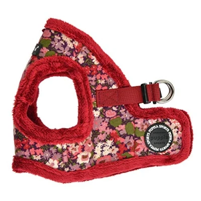 Image of Puppia Dog HARNESS for small and medium dogs GIANNI B adjustable und comfortable Wine Red