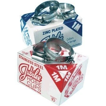 Image of 5 x Genuine Jubilee Worm Drive Hose Clamps Size: (M00) 11 16mm