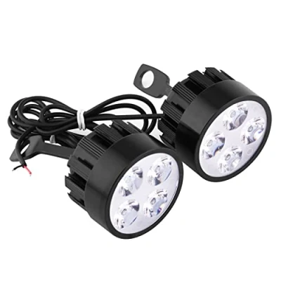 Image of Motorcycle Spot lights, 1 Pair Universal 12V Spotlights LED Headlights Driving Fog Head Light Spotlight Lamp Scooter Auxiliary Lights