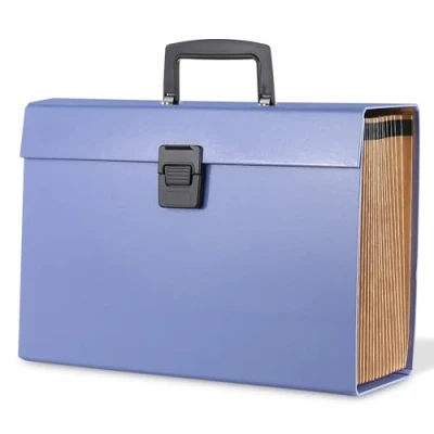Image of Albert Austin File Organiser Multiple Compartment A4 Large Capacity Document with Waterproof Cover Paperwork Filing Folder for Storage (Veri Peri)