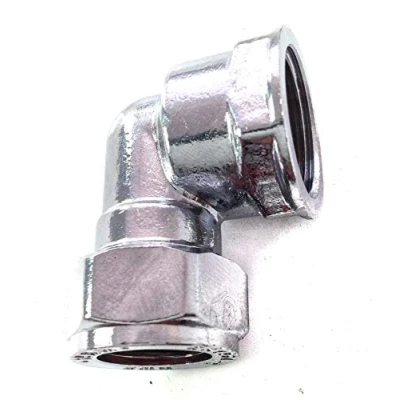 Image of 22mm x 3/4&quot; Female Chrome Elbow
