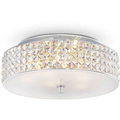 Image of Roma 6 Light Medium Flush Ceiling Chrome, G9
