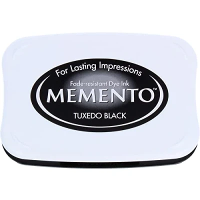 Image of Tsukineko Memento Dye Ink Pad Tuxedo, 7 x 2 cm