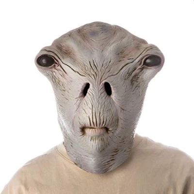 Image of PartyHop Alien Mask Scary Latex Full Head Realistic Masks Fancy Dress Costume for Halloween Party Carnival