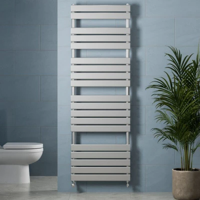 Image of DuraTherm Flat Panel Heated Towel Radiator Chrome 1800 x 600mm