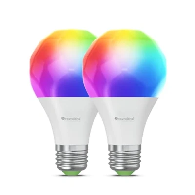 Image of Nanoleaf Essentials Matter Wi Fi E27 Smart Bulb (2 Pack)