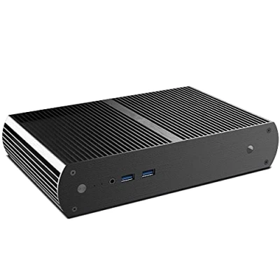 Image of Akasa Tesla H Intel® NUC Aluminium PC Fanless Case VESA Mounting Passive CPU Cooling Heatsink Housing IR UCFF 2.5&quot; SSD HDD Without Brand Logo A NUC05 M1B