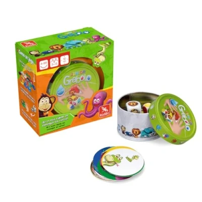 Image of Ludilo 80452 Animal Grabolo Junior Observation Logic Learning Family Game, Multicoloured, Única