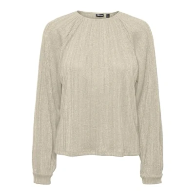 Image of PIECES Women&#039;s Pcdalilah New LS Top Shirt, Fog, M