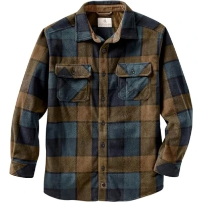 Image of Legendary Whitetails Men&#039;s Navigator Fleece Button Up Shirt, Blue Moon Square, Small