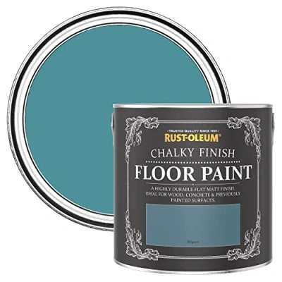 Image of Rust Oleum Blue Scratch Resistant Floor Paint in Matt Finish Belgrave 2.5L