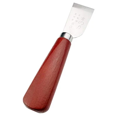 Image of Wooden Handle Stainless Steel Leathercraft Cutting Tool