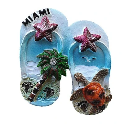 Image of Miami USA 3D Fridge Magnet Souvenir Gift Collection Home &amp; Kitchen Decoration Magnetic Sticker Refrigerator