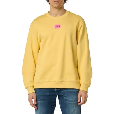 Image of HUGO Men&#039;s Diragol212 Sweatshirt, Medium Yellow722, S
