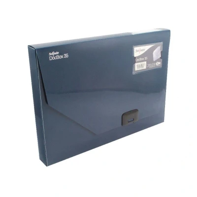 Image of Snopake 12858 Docbox 35MM A4 Dark Blue