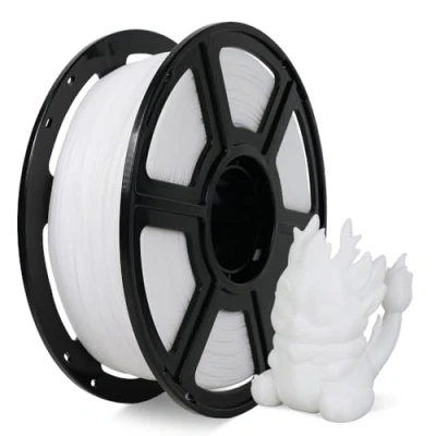 Image of FLASHFORGE Rapid PLA Filament 1.75mm, High Flow Speedy 3D Printer Filament, Experience Exceptional Performance with 500mm/s Speed Printing, Neatly Wound &amp; Top Notch (White)