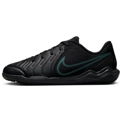 Image of Nike Performance JR Tiempo Legend 10 Academy IC Unisex Indoor football boots for kids, Size: 13.5K, Soar/white Textile/synthetics
