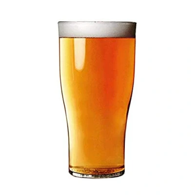 Image of Polycarbonate Nucleated Beer Glasses 285ml CE Marked 10oz / 285ml. Marked. Pack quantity: 48